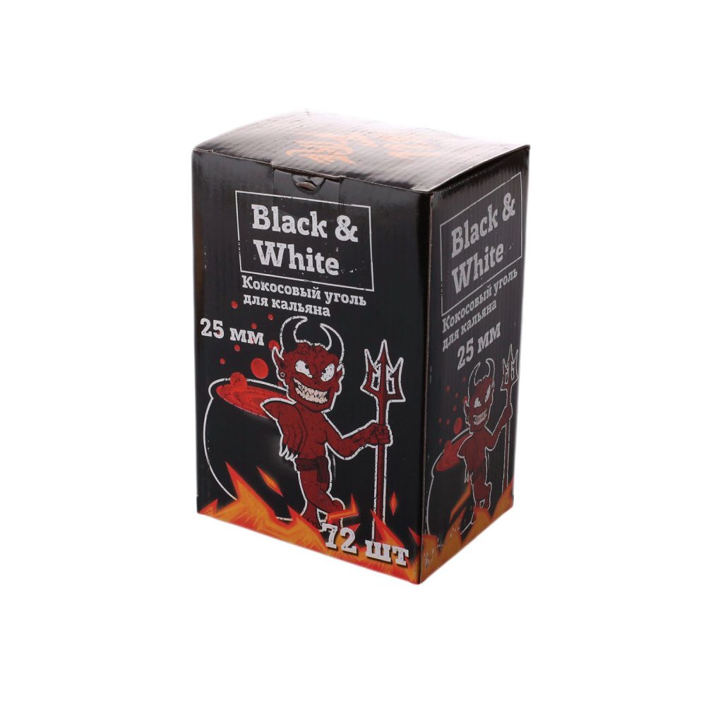 Black & White 22мм/96шт уголь для кальяна