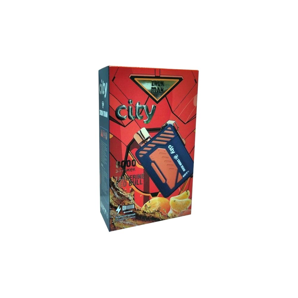 City Iron Man (tangerine/red bull) M