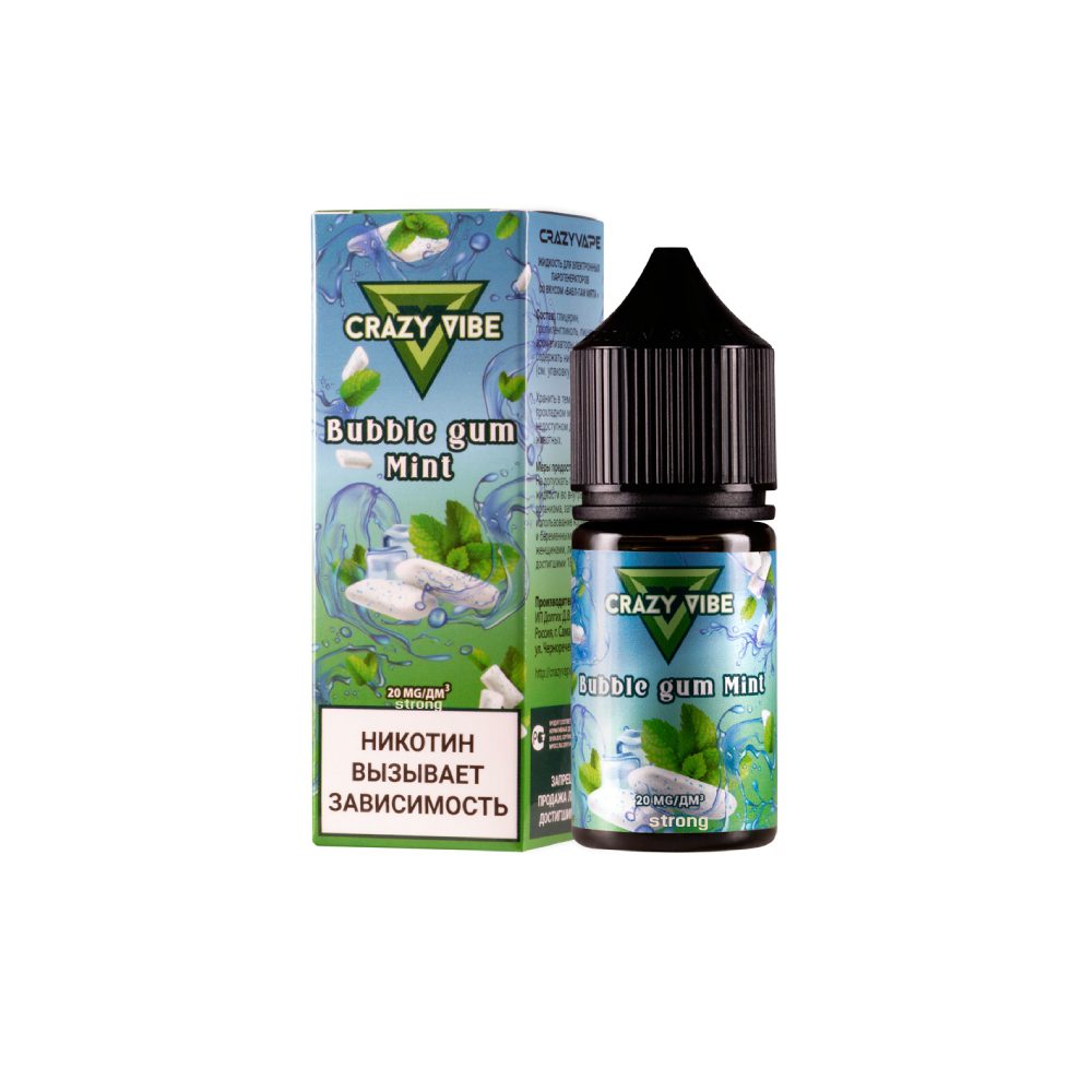 Crazy Vibe salt (bubble gum/mint) 20 hard M