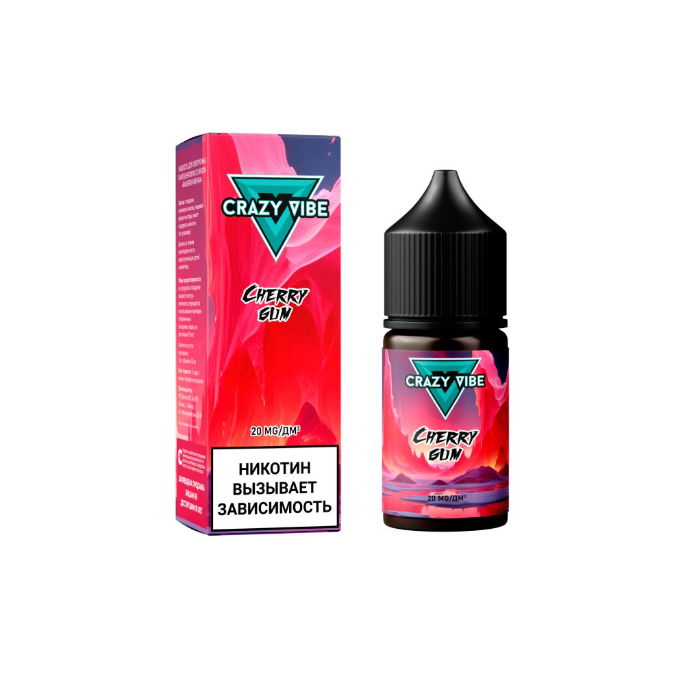 Crazy Vibe salt (cherry gum) 20mg M