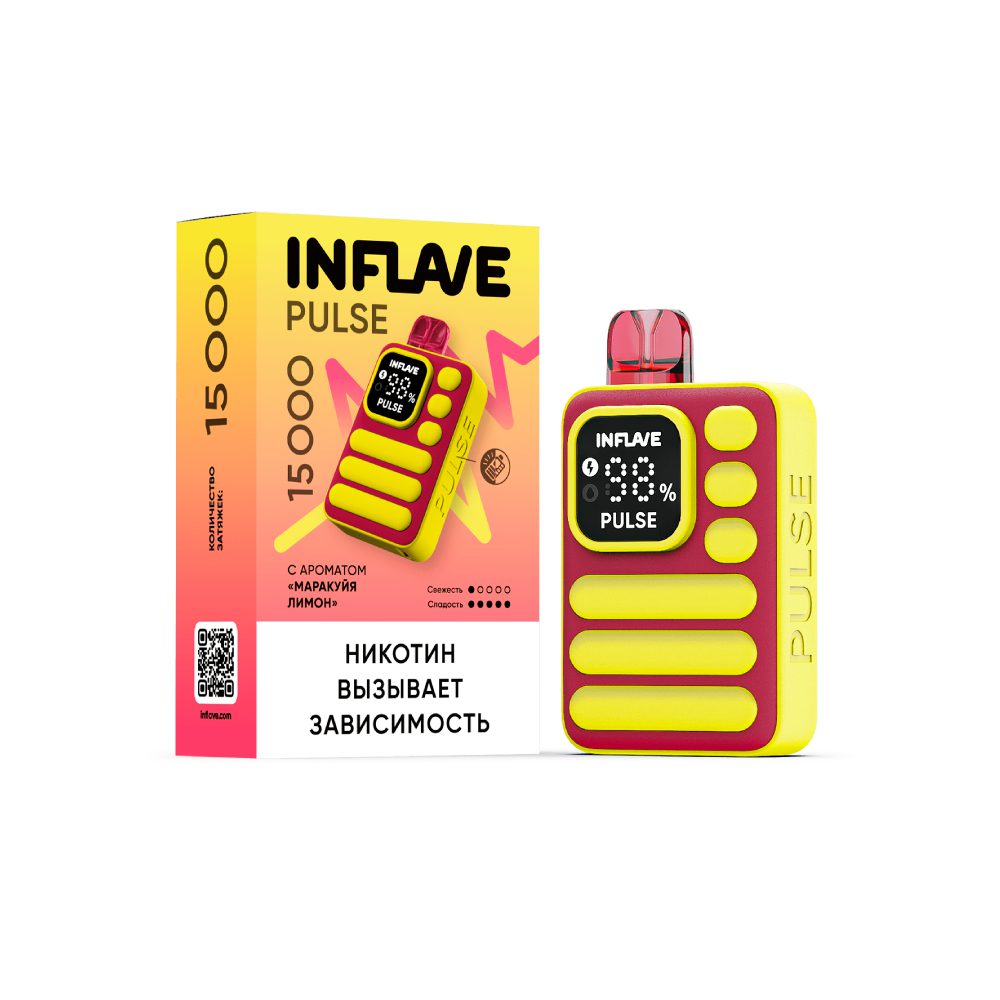 Inflave Pulse 15000 (маракуйя/лимон) M