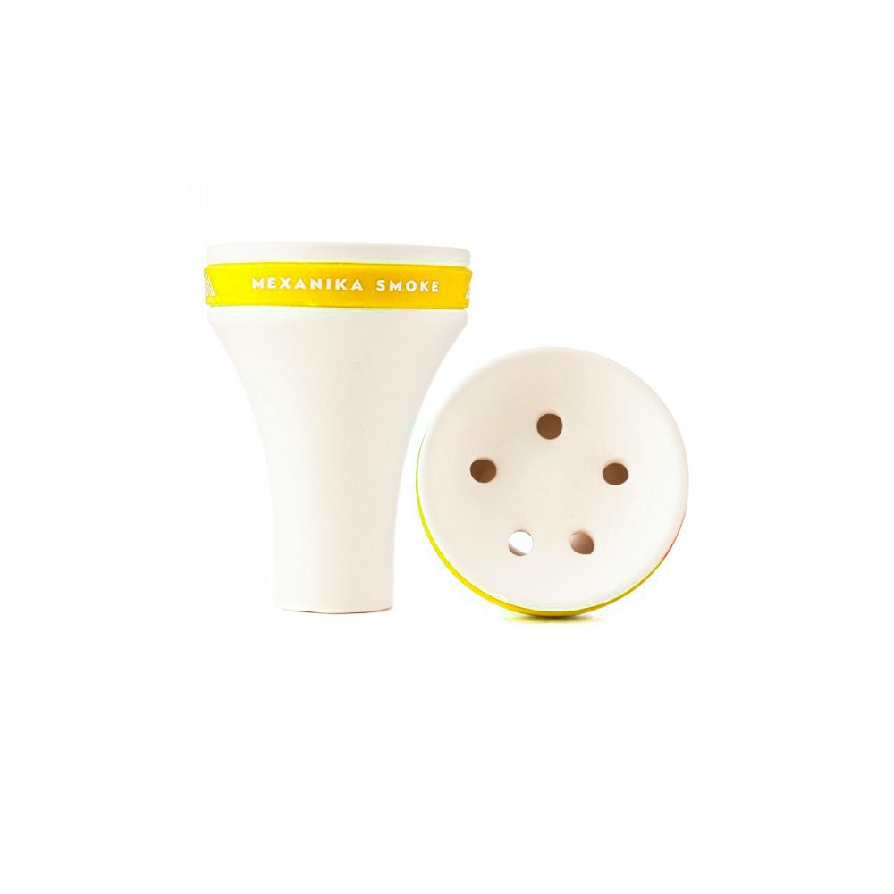 MS Fancy (белая/желтая) чаша для кальяна