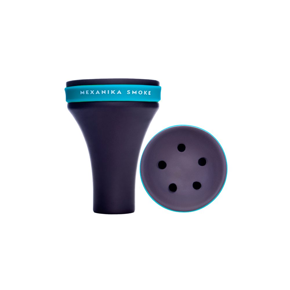 MS Fancy (черная/голубая) чаша для кальяна