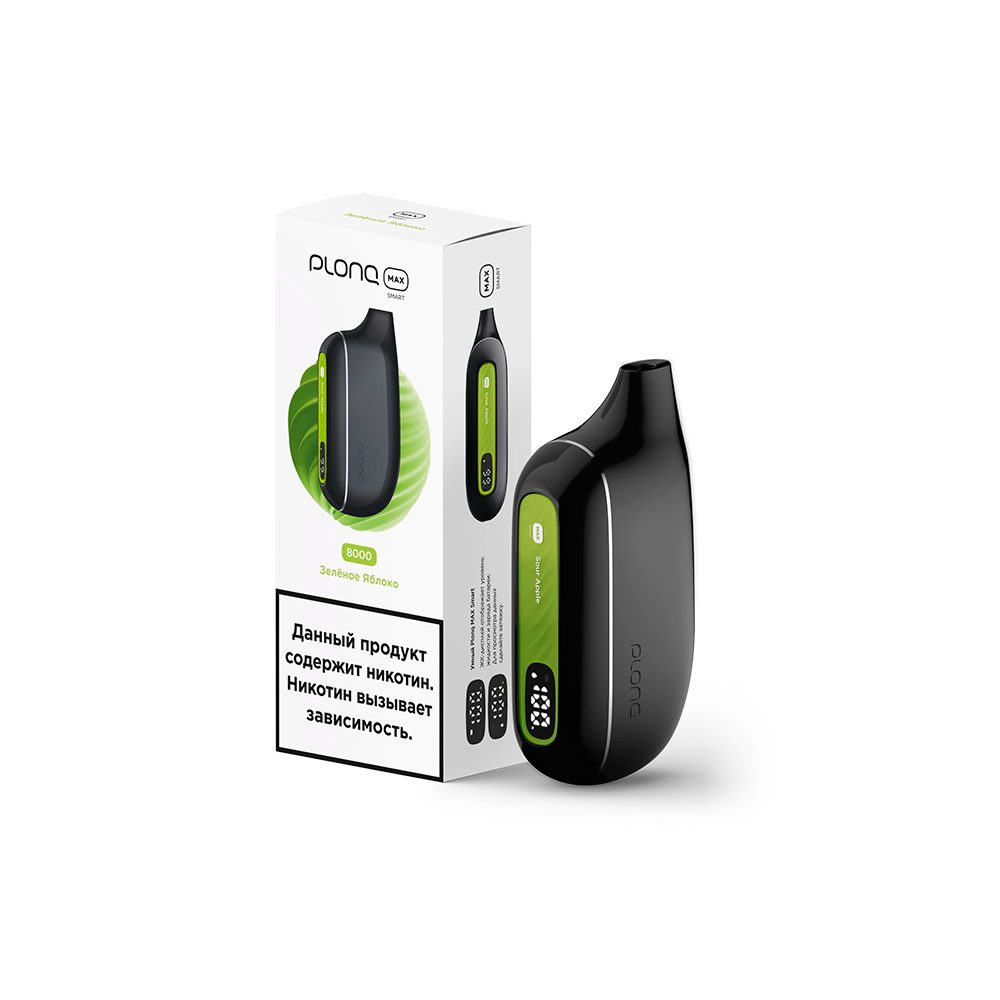 Plonq Max Smart 8000 (зеленое яблоко) M
