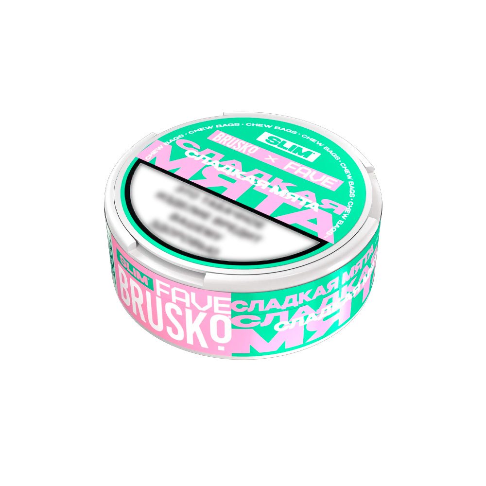 Табак жевательный Brusko X Fave М SLIM 10гр Сладкая мята