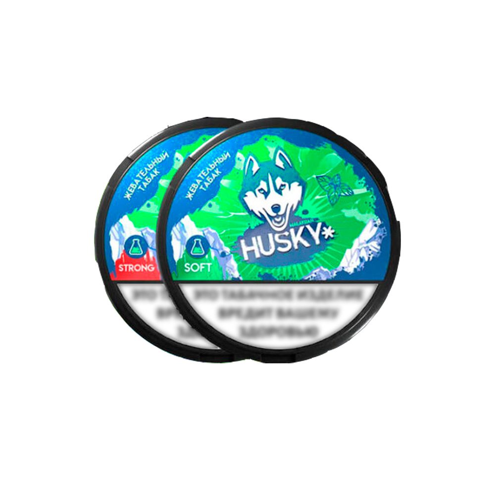 Жевательный табак Husky strong slim M (сладкая мята)