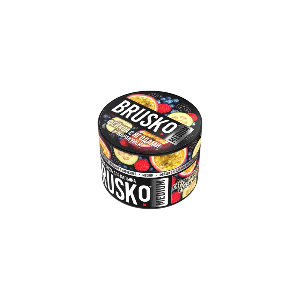 Brusko 50гр (фейхоа/ягоды/маракуйя) безникотиновая смесь