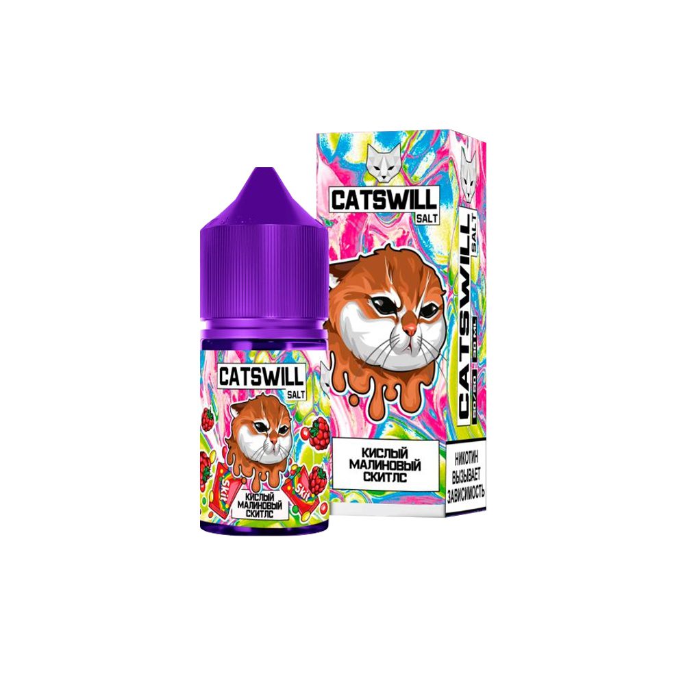 Catswill salt (кислый малиновый скитлс) 20 hard M