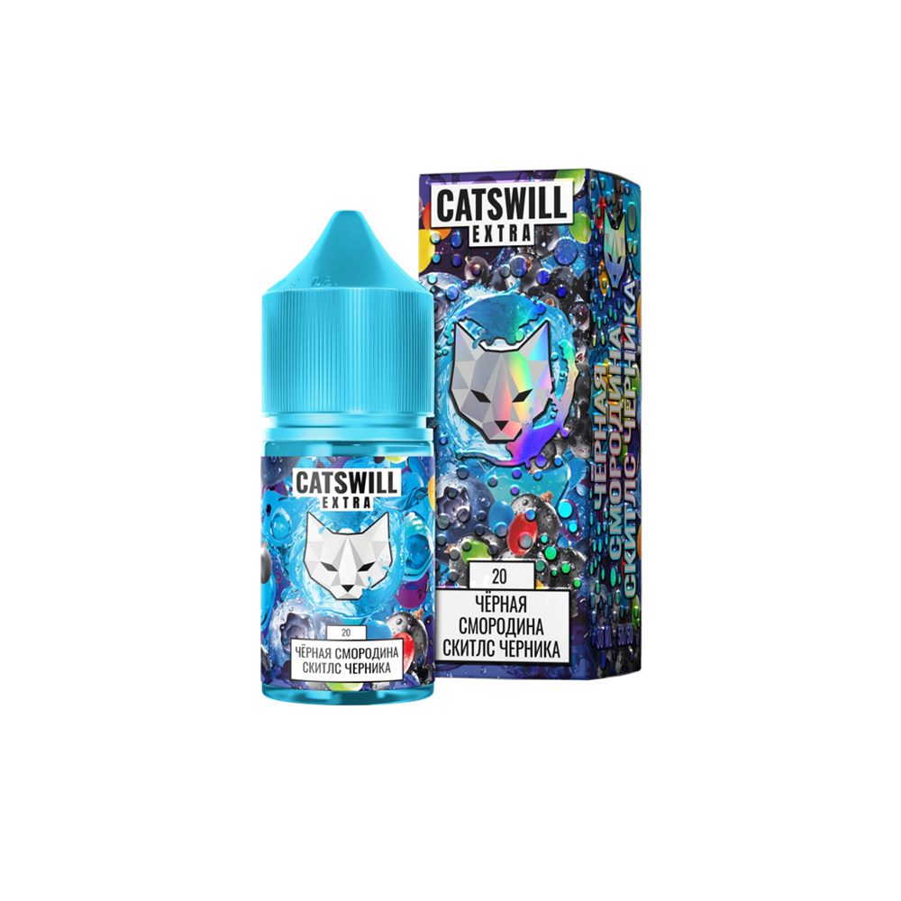 Catswill Extra salt (черная смородина/скитлс/черника) 20mg M