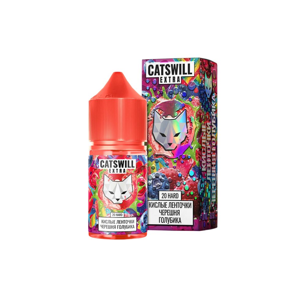 Catswill Extra salt (кислые ленточки/черешня/голубика) 20 hard M