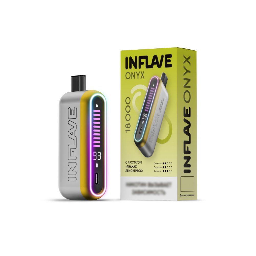 Inflave Onyx 18000 (ананас/лемонграсс) M