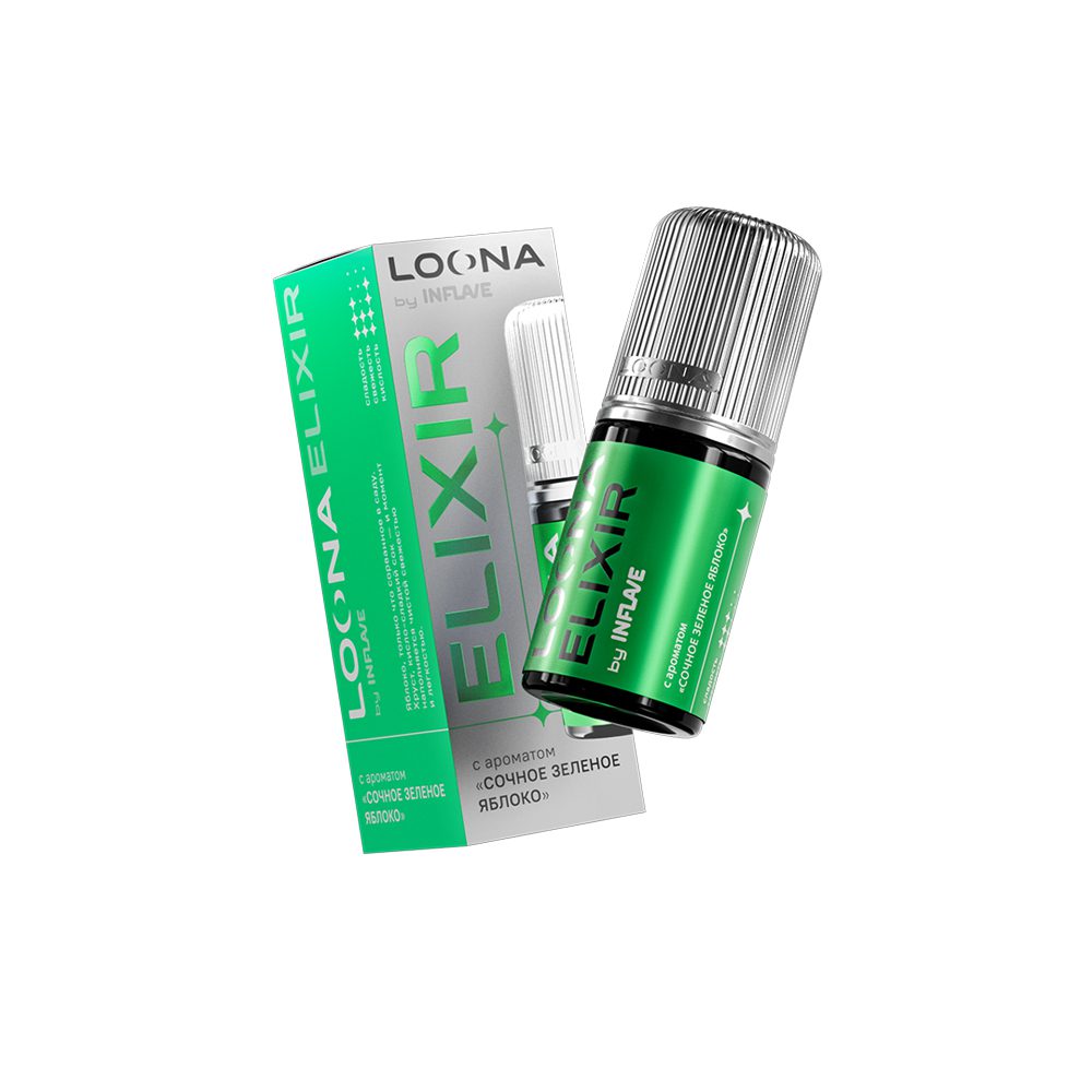 Loona Elixir salt (сочное зеленое яблоко) 20mg M