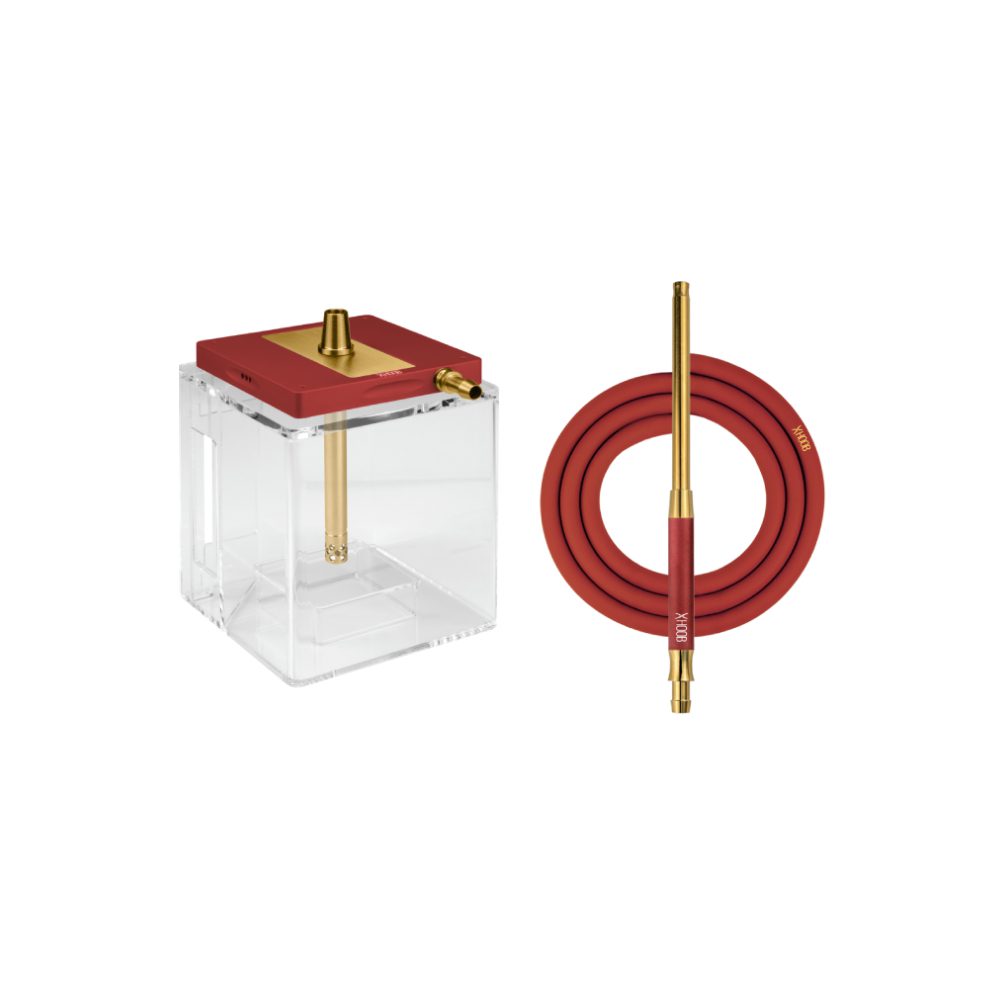 Кальян Hoob subAtom (wine red x gold)