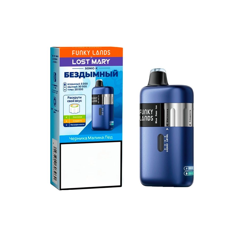 Funky Lands x Lost Mary Sonic X 30000 (черника/малина/лед) M